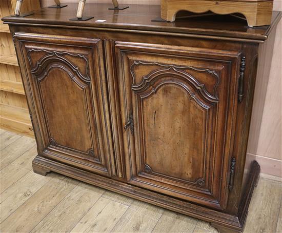 An 18th century French provincial buffet, W.133cm